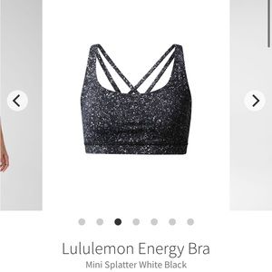 Lululemon energy bra size 6